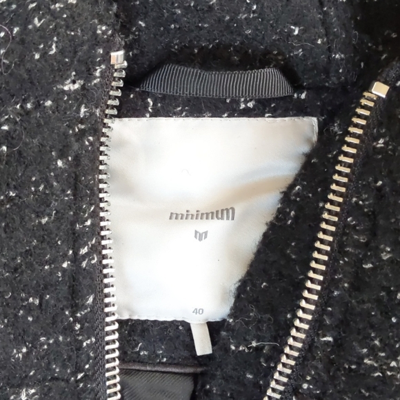 New without Tags - Medium Black Wool Blend Jacket - Picture 3 of 4